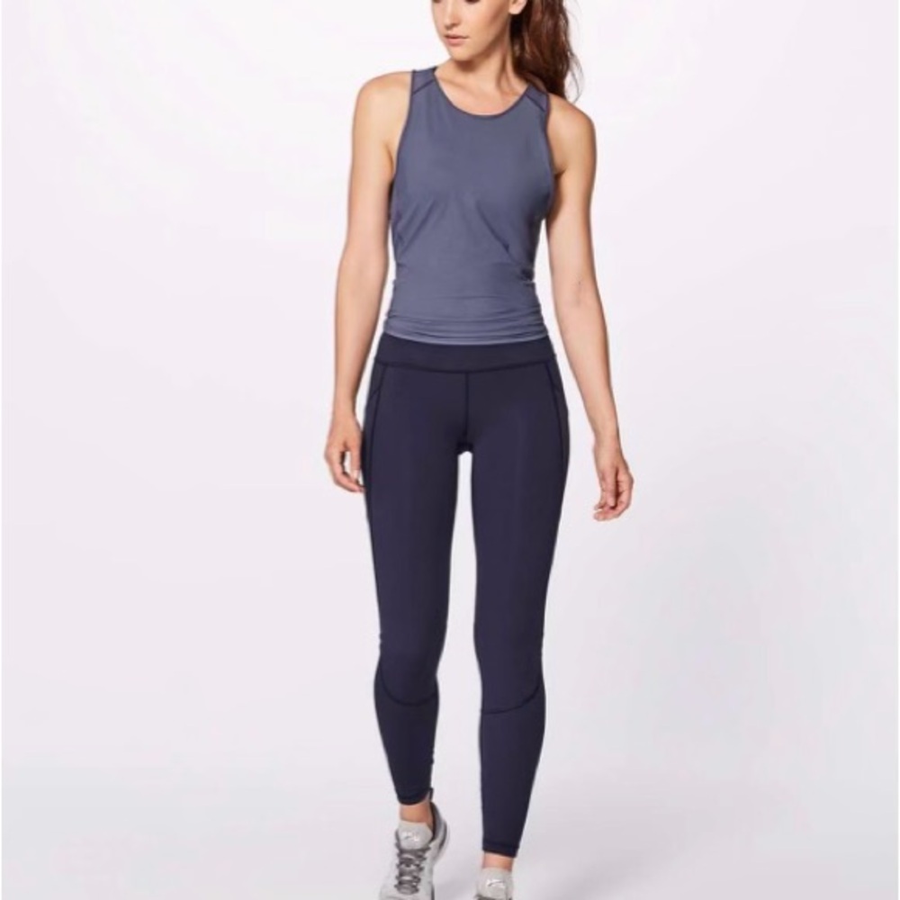 lululemon Miles Ahead tights midnight navy size 6